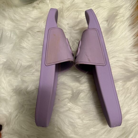 BALENCIAGA Women's Pool Bb Slide Sandal in Purple - Picture 6 of 10